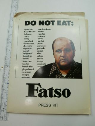 1980 Fatso Movie Promo Press Kit 15 Photos Dom Deluise Anne Bancroft Comedy