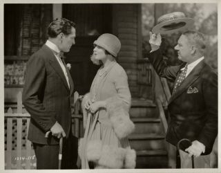 Alice Joyce,  W.  C.  Fields Orig 1926 Silent Film Photo So 