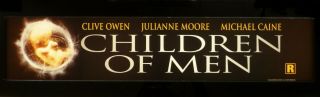 Children Of Men Movie Theater Mylar/poster/banner Large 25 X 5 ©2006 Double - Side