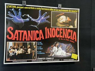 1985 Jennifer Connelly Phenomena Horror Mexican Lobby Card 16 " X12 "