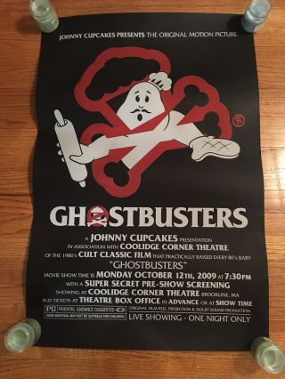 Johnny Cupcakes Limited Edition Ghostbusters Movie Poster