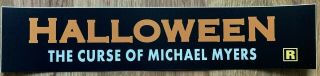 ✨ Halloween 6: Curse Of Michael Myers - Movie Theater Poster Mylar - Lg 5x25