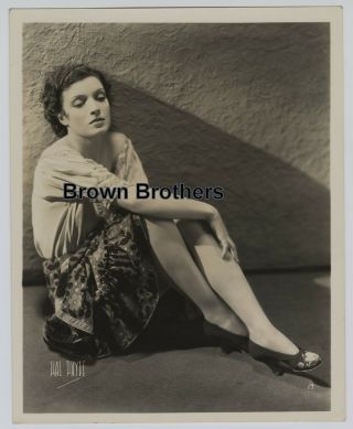 1932 Hollywood Actress & Dancer Conchita Montenegro Dbw Photo By Hal Phyfe - Bb