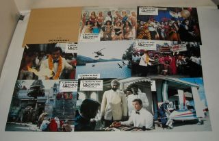 Complete Set 8 French Octopussy Lobby Cards In Envelope Roger Moore James Bond