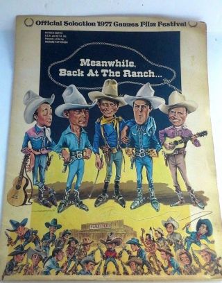 Meanwhile Back At The Ranch 1977 1 Sheet Movie Poster Cannes Film Fest