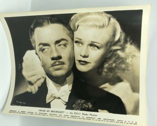 1935 Press Glossy Photo Photograph William Powell Ginger Rogers Star Of Midnight