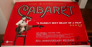 Rolled Cabaret Uk Movie Poster 30 X 40 Liza Minnelli Joel Grey Oscar Winner