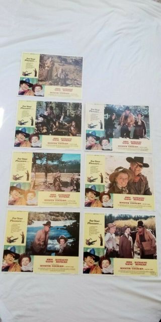 John Wayne Rooster Cogburn 1975 - 7 Lobby Cards Western