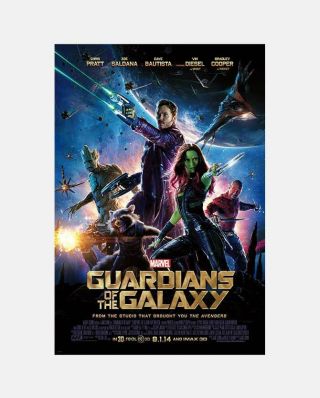 Marvel Guardians Of The Galaxy Double Sided Theatrical 27x40 Poster
