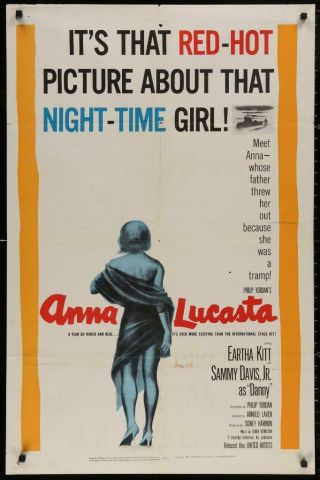 Anna Lucasta 1959 Release 27x41 Poster Eartha Kitt Sammy Davis