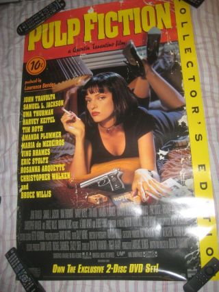 Pulp Fiction - (john Travolta) - 1 Movie Poster - 26x40 Inches - - Rare