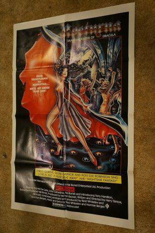 Nocturna Granddaughter Of Dracula Sexy Disco Vampire Horror One Sheet 1979