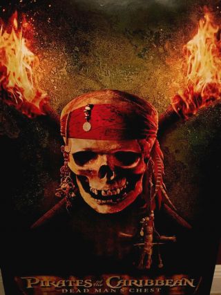 Pirates Of The Caribbean Dead Man’s Chest Movie Poster/ Cond