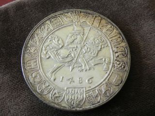 1486 (1953) Austria Guldiner Silver Restrike Medallic Issue 5000 Mintage Bu