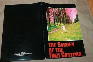 Garden Of The Finzi Continis Large Format Movie Program
