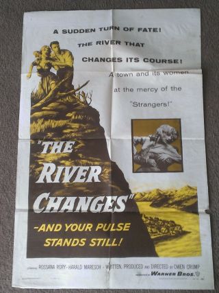 The River Changes 1956 Authentic 1 Sheet Movie Poster