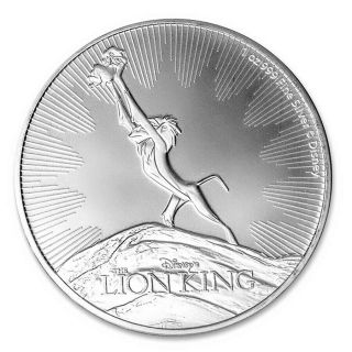2020 Niue Disney Lion King Circle of Life ERROR 1 oz 999 Silver Coin - NGC MS 69 2