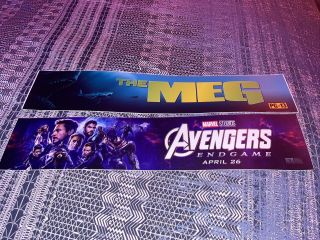 Avengers/meg 5 X 25 Authentic Movie Mylar Marquee Poster Near