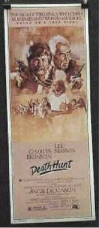 Death Hunt 14x36 Rolled Movie Poster 1981 Lee Marvin Charles Bronson