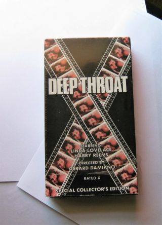 Deep Throat X Rated Vhs Tape Starring Linda Lovelace