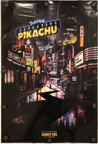 Pokemon Detective Pikachu 27 " X 40 " Ds/rolled Movie Poster - 2019