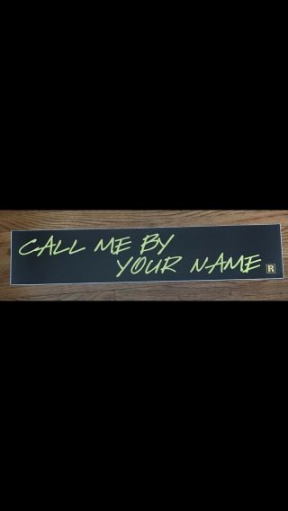 Call Me By Your Name 5 X25 Large Movie Mylar