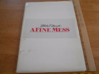 A Fine Mess Blake Edwards Media Guide Press Kit Ted Danson Photos Set 1985