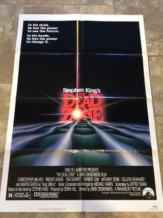 The Dead Zone 1983 One Sheet Movie Poster Stephen King