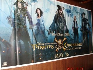 Pirates Of The Caribbean Dead Men Tell No Tales Giant Six Sheet 52 X 106 Poster