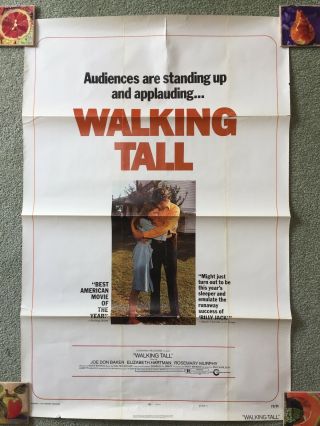 Walking Tall Joe Don Baker Ff 1973 1 - Sheet Movie Poster 27 " X 41 "