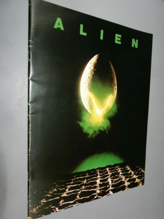 Vintage Alien Program From 1979 Movie Sigourney Weaver Ridley