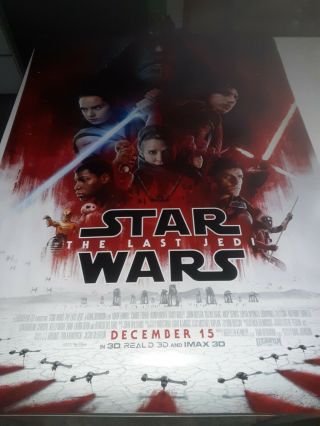 Star Wars The Last Jedi Movie Poster 2 Sided Final 27x40