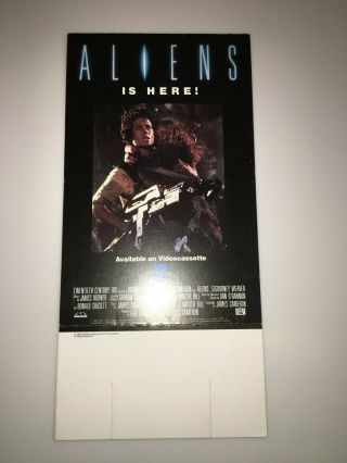 Alien And Aliens 1986 Vhs Promo Counter Standee For Videostores 9 " X 6 "