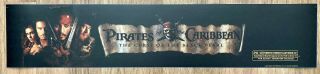 ✨ Pirates Of The Caribbean: Curse Black Pearl - Movie Theater Poster Mylar 5x25