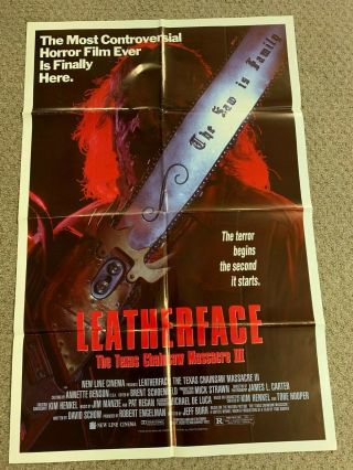 Leatherface: The Texas Chainsaw Massacre Iii Theater Movie Poster 27x41