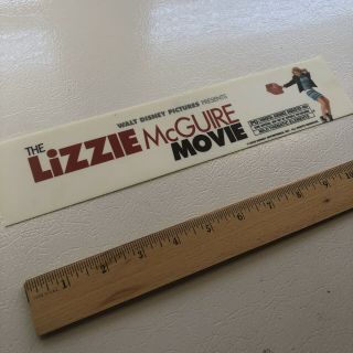 Disney’s The Lizzie Mcguire Movie Mylar Poster Ds 2.  5 X 11.  5 Hillary Duff