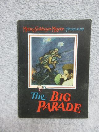 1925 The Big Parade Mgm Movie 8 Page Promo Program John Gilbert & Renee Adoree