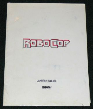 Robocop 1987 Orion Home Video Vhs Release Dealer Press Kit