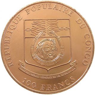 CONGO 100 FRANCS 1992 UNC TOP t81 609 2