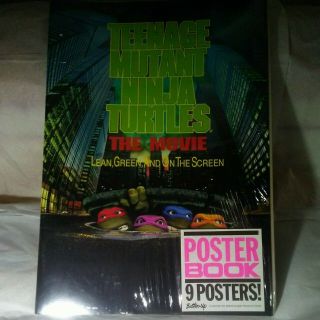 1990 Button Up Teenage Mutant Ninja Turtles The Movie Poster Book