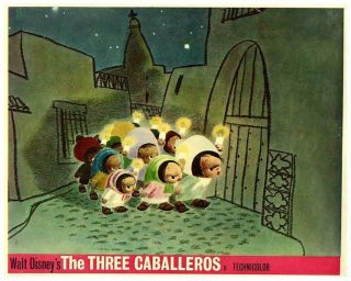 The Three Caballeros Walt Disney Animation Lobby Card Carol Singers