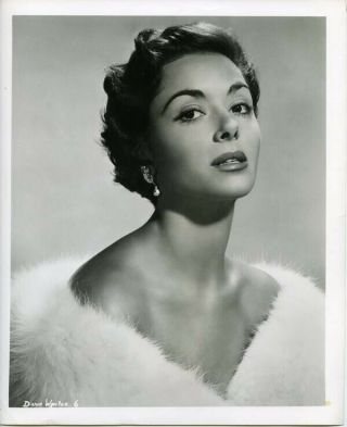 Dana Wynter Gorgeous Sultry Glamour Portrait Stamped 8x10 Photograph