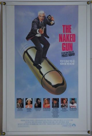 The Naked Gun Rolled Orig 1sh Movie Poster Leslie Nielsen Zucker Bros.  (1988)