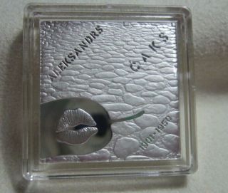 Latvia 2011 Fogs Mist The Pane Silver Proof Coin 1 Lats Coin Contest Winner