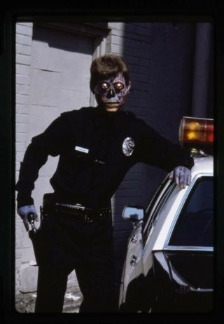 They Live Police By Car Reptilian John Carpenter 35mm Transparency