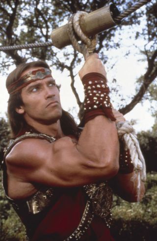 Arnold Schwarzenegger 35mm Film Slide Red Sonja