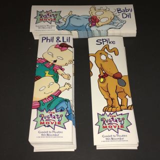 The Rugrats Movie (1998) 300 2 - Sided Promo Bookmarks - In Orig.  Ship Box