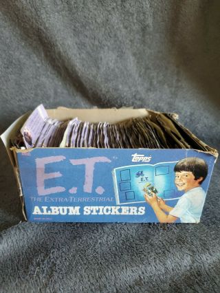 1982 Topps E.  T.  The Extra - Terrestrial Box Of Stickers 120,