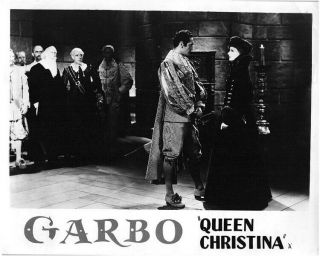 Queen Christina Greta Garbo Lobby Card John Gilbert Special 1960 