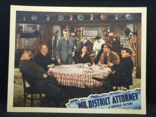 Mr District Attorney 1941 Lobby Card Fine Dennis O 